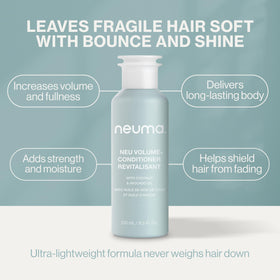 NEUMA before and after fine hair comparison showing added fullness and bounce