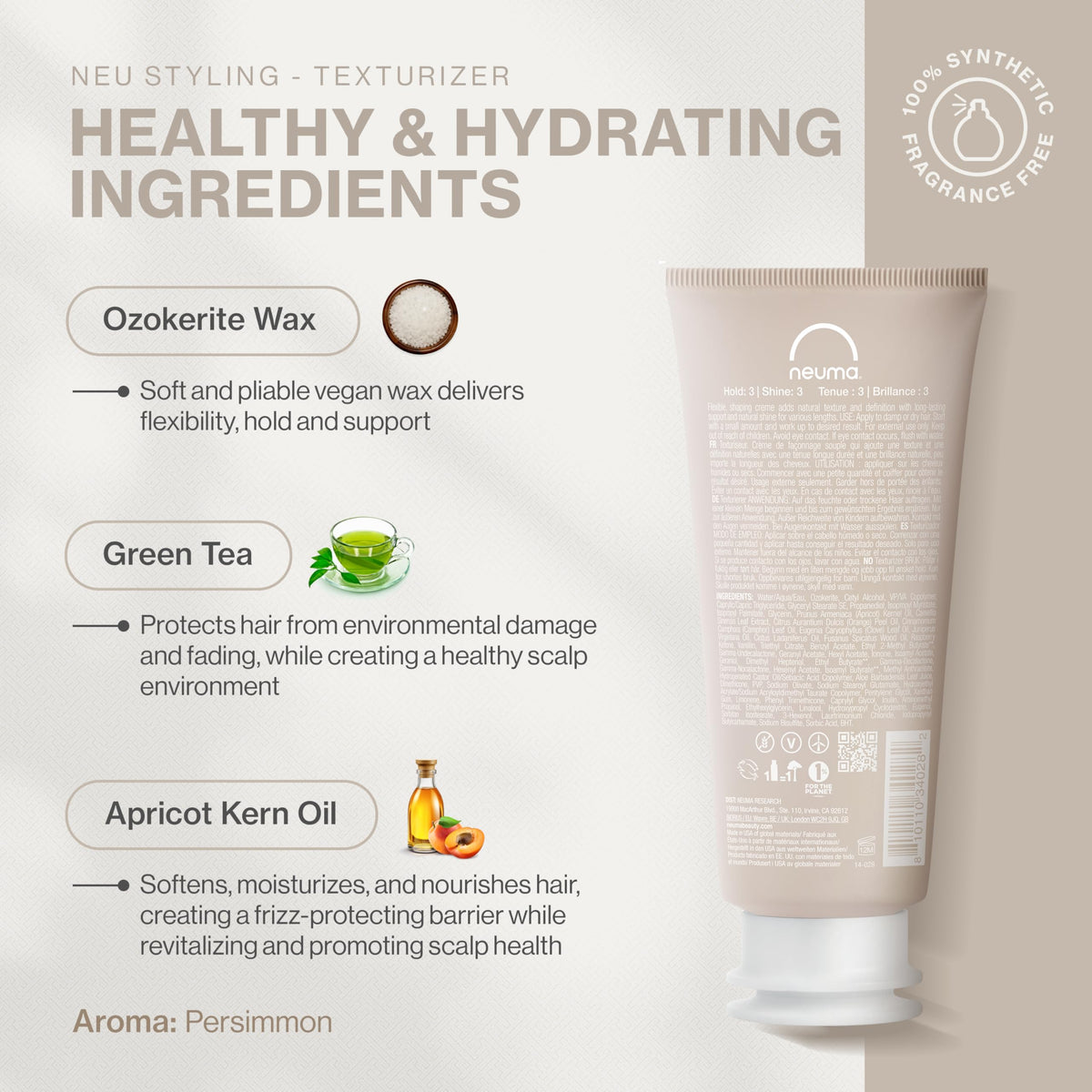 NEUMA cream texture close-up showing smooth consistency for easy shaping