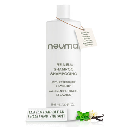 neuma front packaging shows bottle and label with calming peppermint benefit