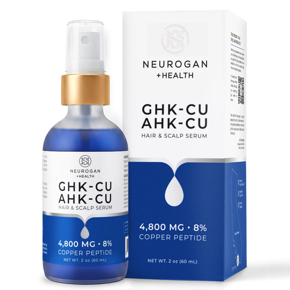 Neurogan front packaging showing clean serum bottle with clear label and benefits