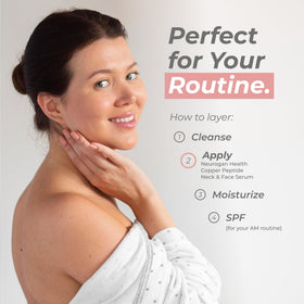 Neurogan serum texture on skin demonstrating lightweight absorption