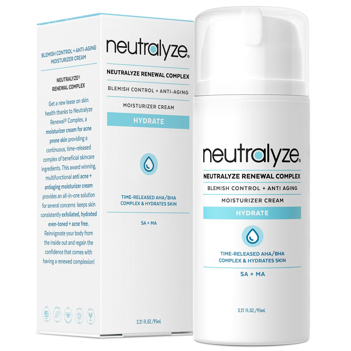 Neutralyze front packaging showing bottle and label with clear benefits