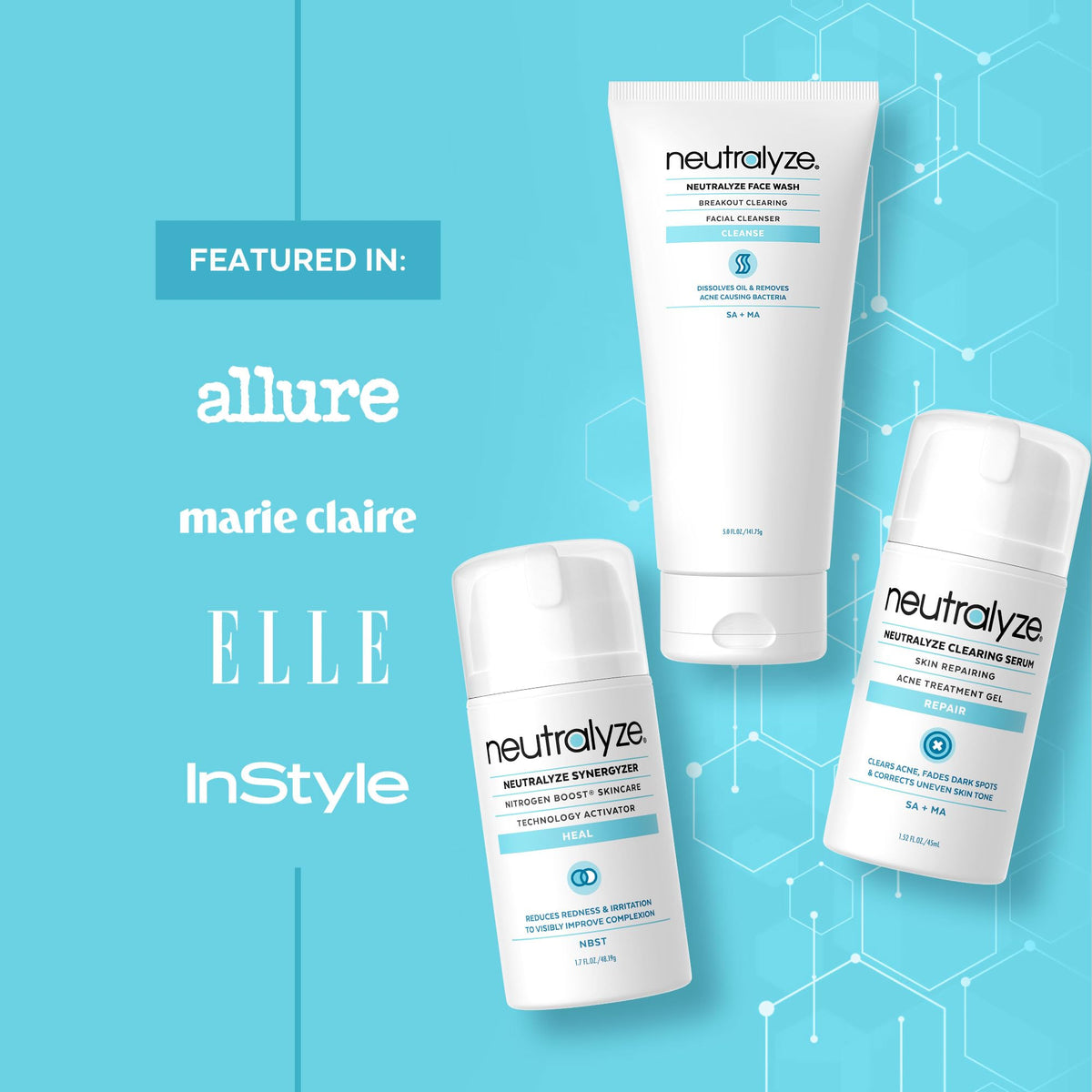 Neutralyze kit placed on bathroom shelf illustrating everyday use