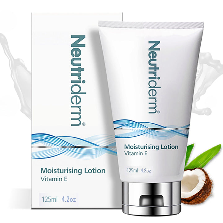 NEUTRIDERM front packaging showing tube and brand for clear product ID and trust