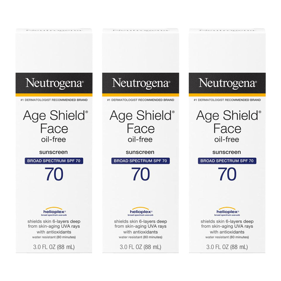 Neutrogena front packaging showing SPF 70 and benefits