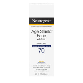 Neutrogena tube squeezed to show lightweight lotion texture