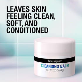 Neutrogena balm melting on fingers demonstrating effortless makeup breakdown