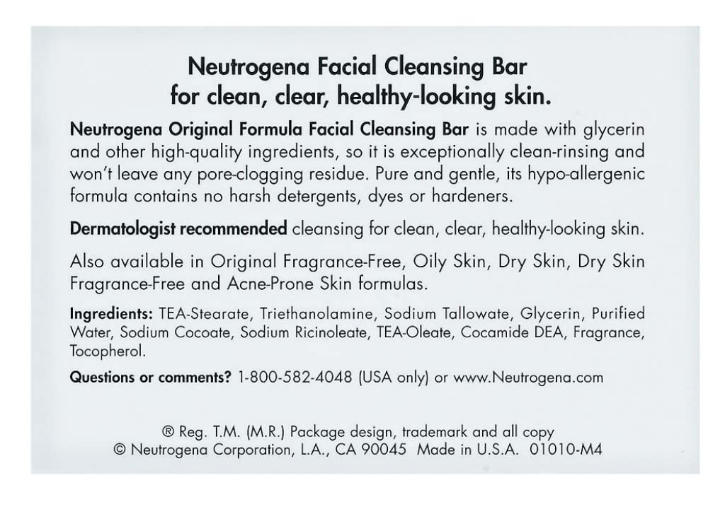 Neutrogena close-up of translucent glycerin bar highlighting smooth texture