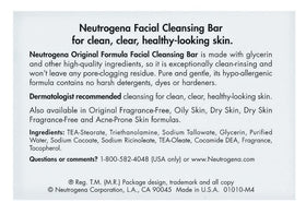 Neutrogena close-up of translucent glycerin bar highlighting smooth texture