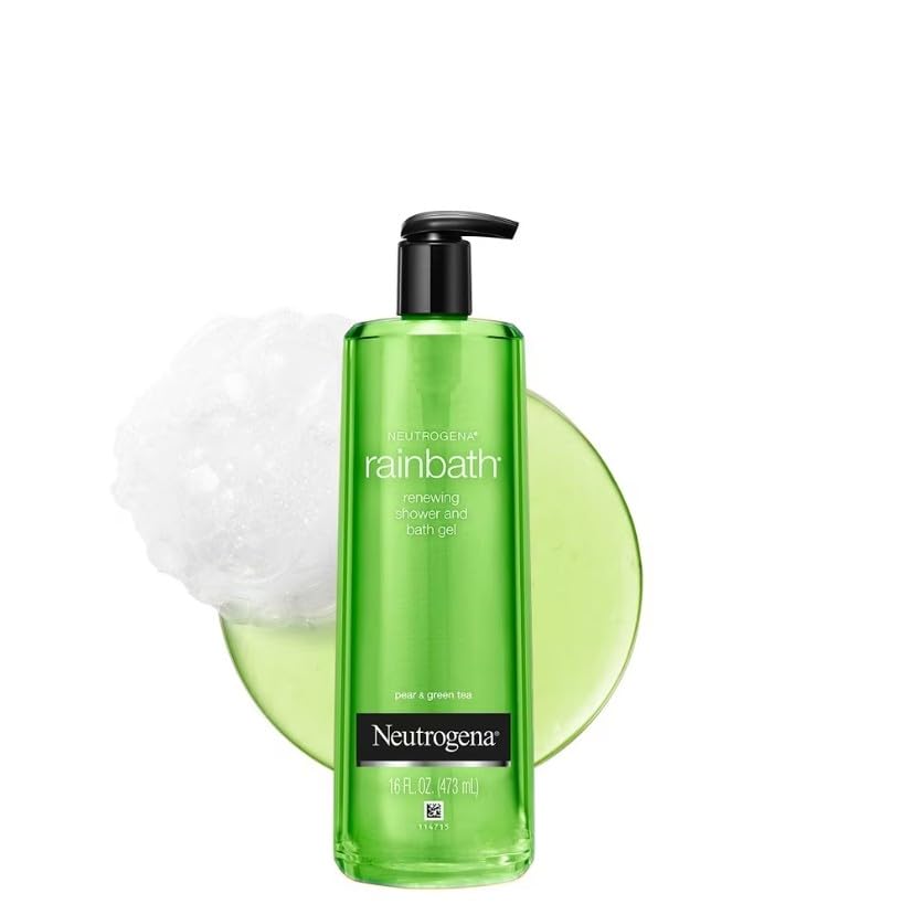 Neutrogena bottle beside bathtub illustrating bath use and relaxing atmosphere