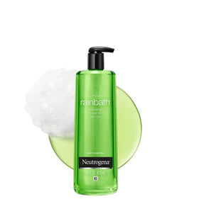 Neutrogena bottle beside bathtub illustrating bath use and relaxing atmosphere