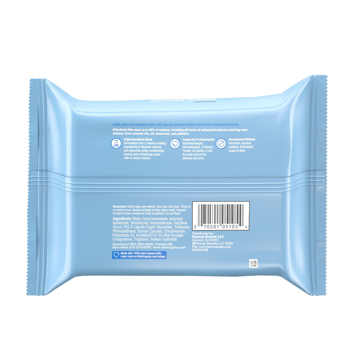 Neutrogena wipes on bathroom vanity staged for nightly skincare routine