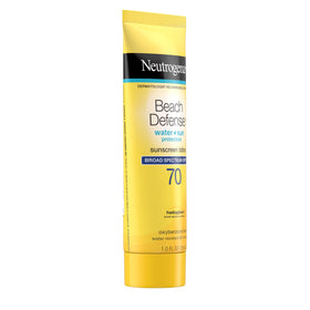 Neutrogena back label with ingredients and compliance details benefit