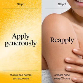 Neutrogena used at the beach illustrating water-resistant protection during activities