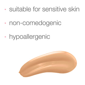 Neutrogena before and after blur comparison showing minimized pores