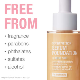 Neutrogena before and after showing redness reduction and pore-blurring benefit