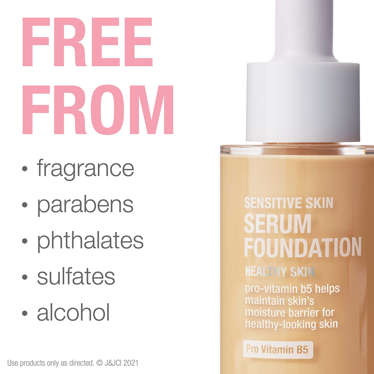Neutrogena before and after blending to show pore-blurring effect