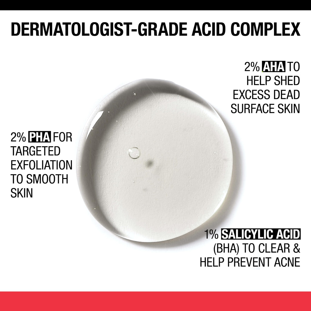 Neutrogena bottle cap and label detail showing active acids and fragrance-free claim