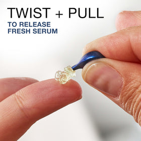 Neutrogena capsules in palm emphasizing single-use freshness and portability