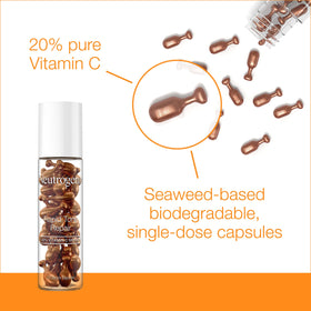 Neutrogena capsules in hand showing size and travel-friendly convenience