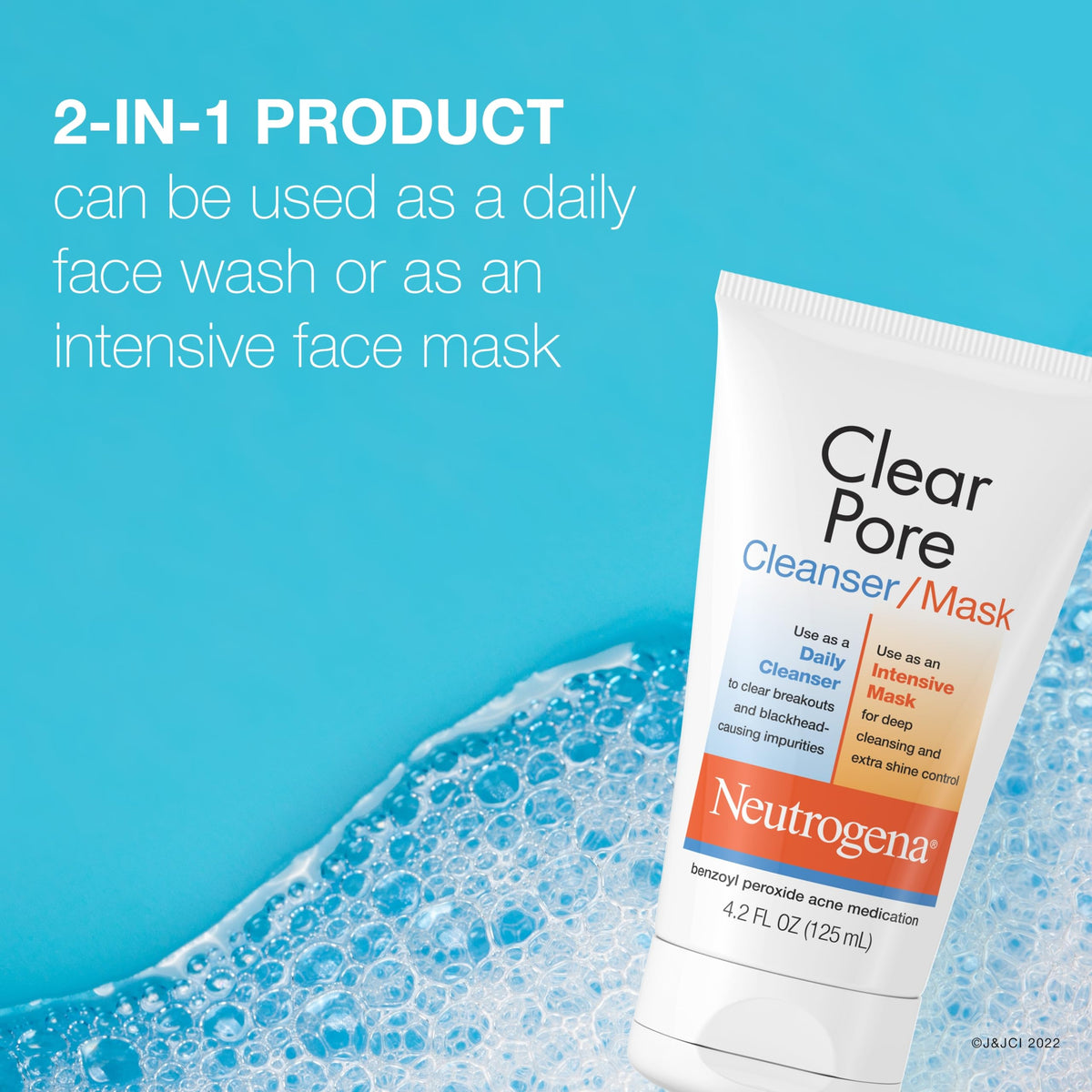 Neutrogena back label with ingredients and directions visible