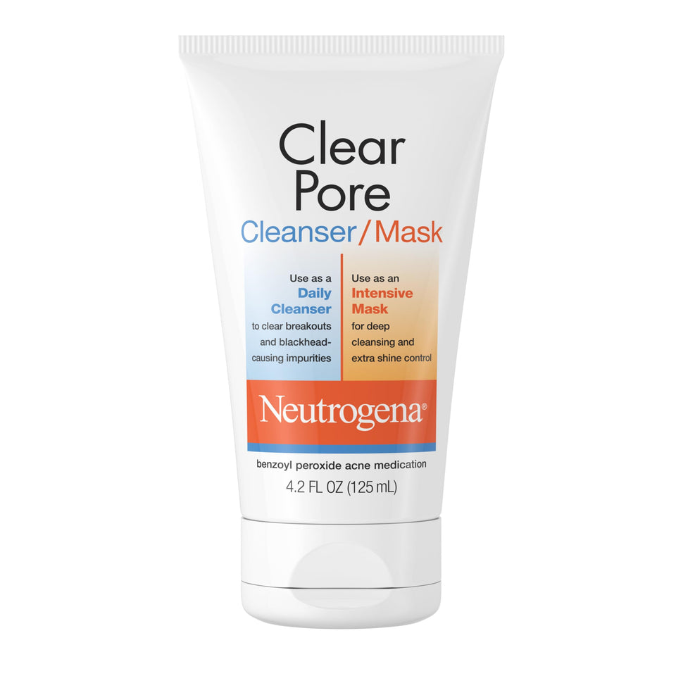 Neutrogena tube front view showing product and benefits