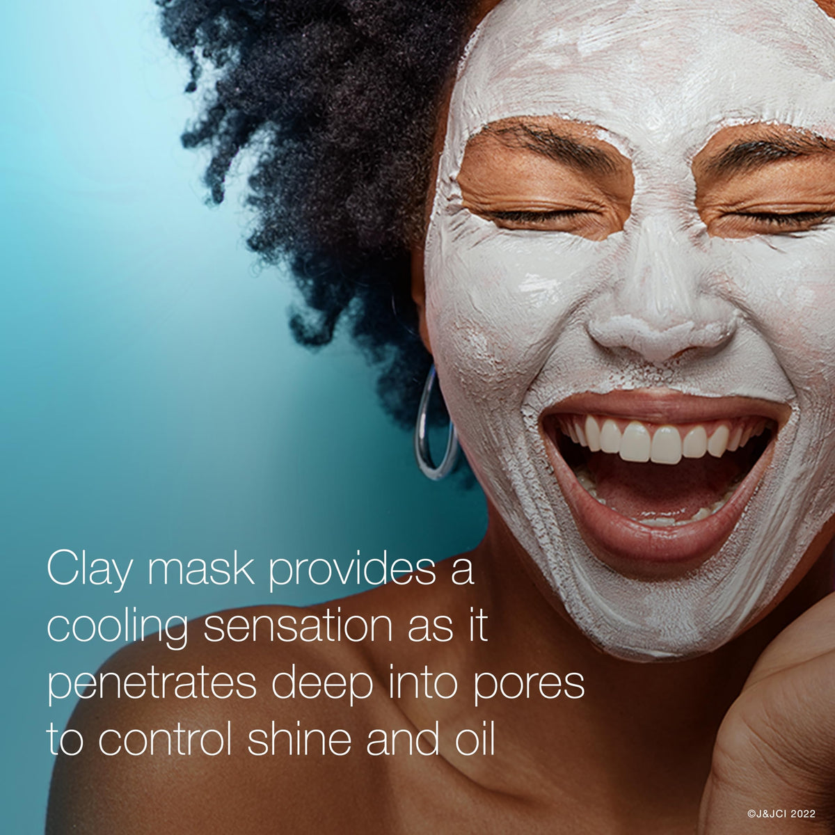Neutrogena applied as a cooling mask demonstrating even coverage