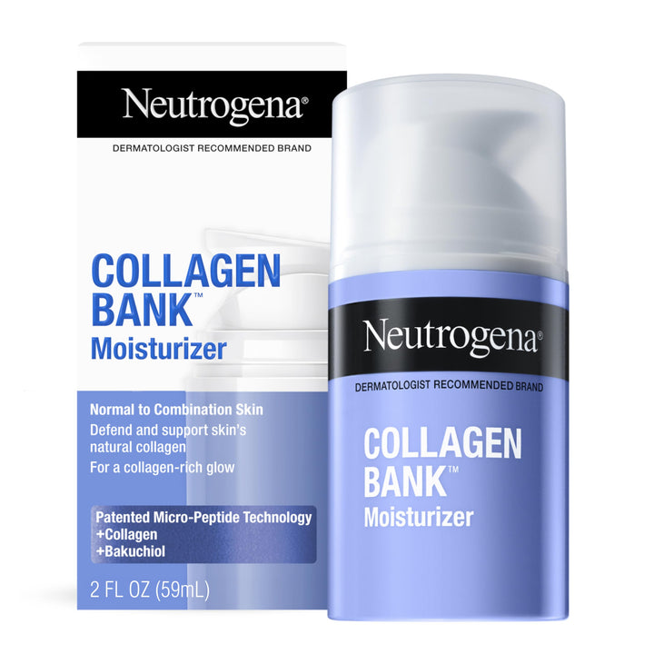 Neutrogena front packaging showing moisturizer tube and branding, clear product identity and trust