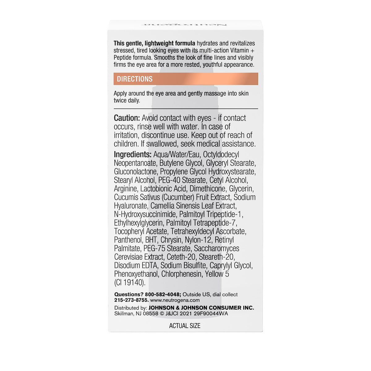 Neutrogena used by contact lens wearer showing safe application