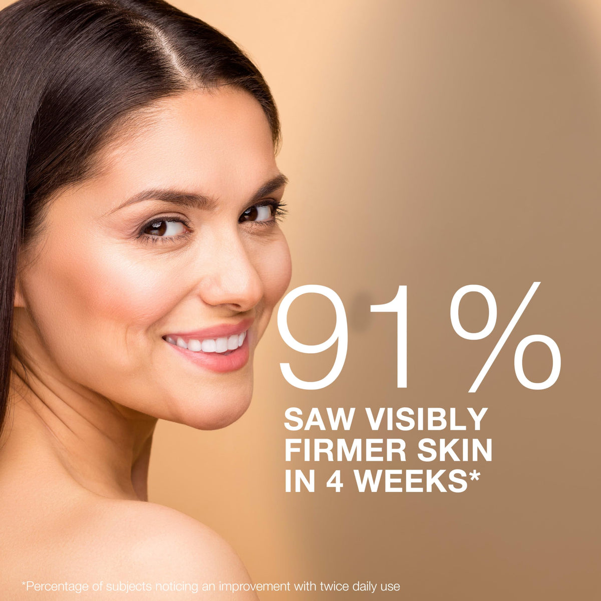 Neutrogena applied under eye demonstrating depuffing and brightening