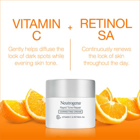 Neutrogena cream application on hand illustrating easy spread and smoothing benefit
