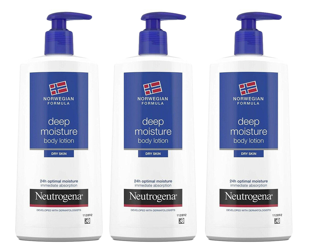 Neutrogena bottle front view showing label and moisturizing benefit