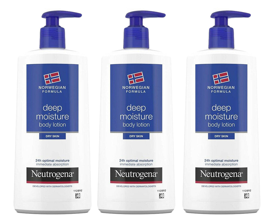 Neutrogena bottle front view showing label and moisturizing benefit