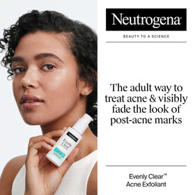 Neutrogena serum texture on fingertip demonstrating lightweight, fast-absorbing formula