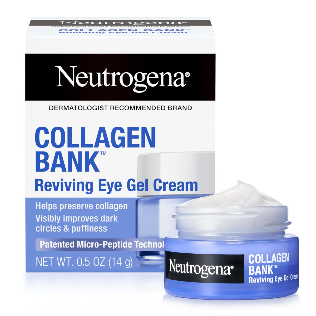 Neutrogena front tube packaging showing product and benefit