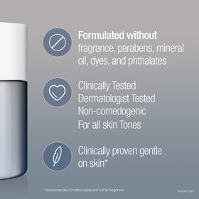 Neutrogena packaging label close-up highlighting fragrance- and paraben-free formulation benefit