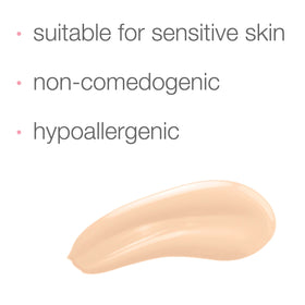 Neutrogena before and after split face showing pore-blurring effect