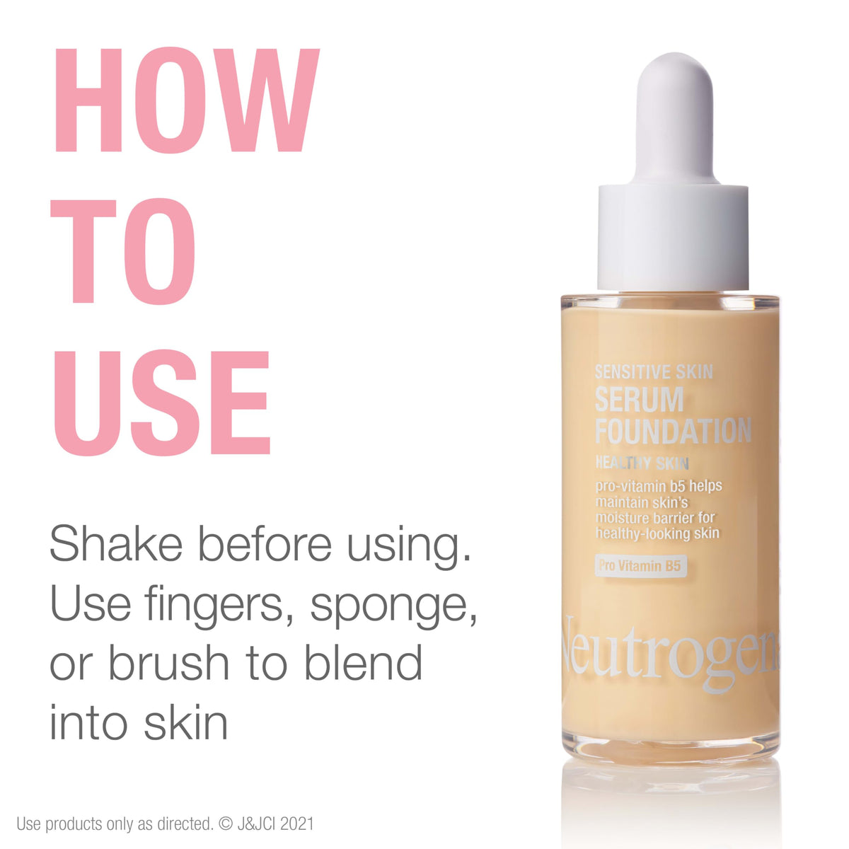 Neutrogena close-up demonstrating minimized pores and softer texture
