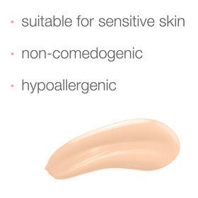 Neutrogena foundation swatches on arm showing color match and buildable coverage benefit