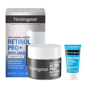 Neutrogena front jar showing label and claim, helps identify product benefits