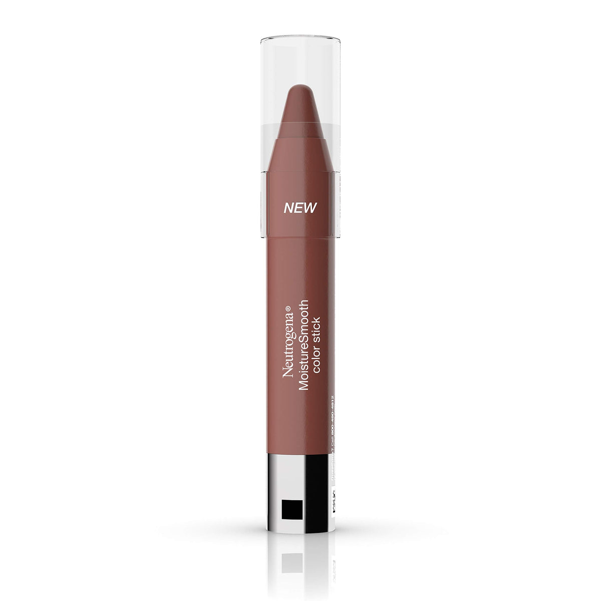 Neutrogena front packaging showing Almond Nude shade and twist-up tube benefit