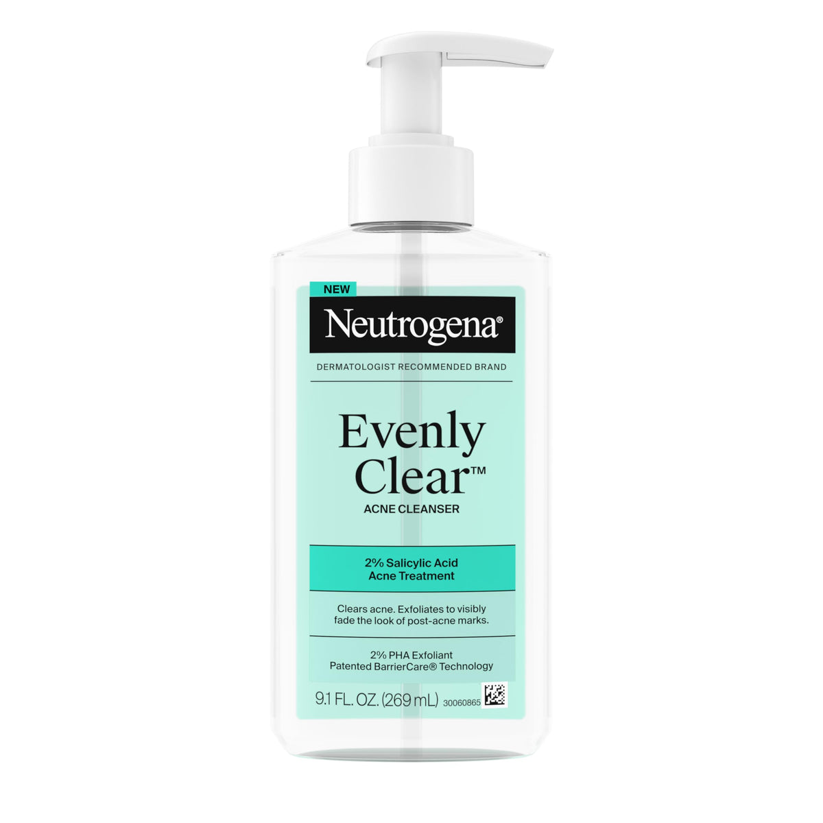 Neutrogena front packaging shows product clarity and size benefit
