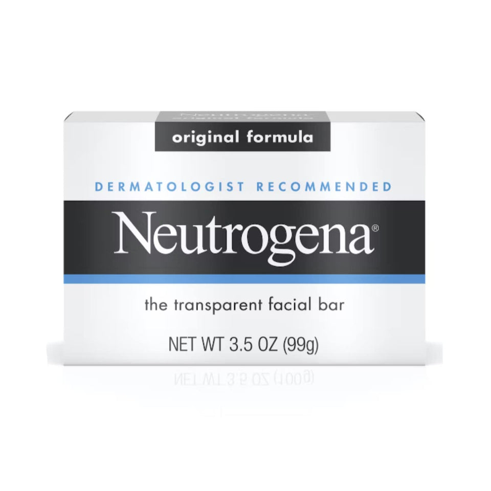 Neutrogena front packaging shows gentle facial bar and travel convenience