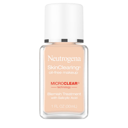 Neutrogena front packaging Nude 40 showing bottle and label benefits