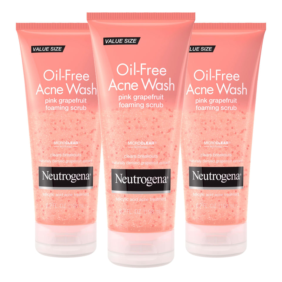 Neutrogena front packaging showing pink grapefruit and clear benefit