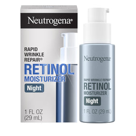 Neutrogena front packaging showing night moisturizer for anti-wrinkle benefits