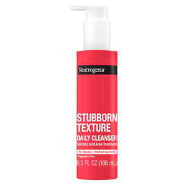 Neutrogena front packaging showing cleanser tube and benefit of smoothing skin