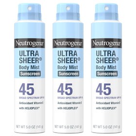 Neutrogena front packaging showing SPF 45 protection and matte finish benefit