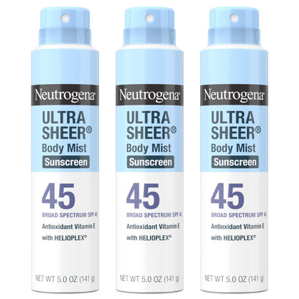 Neutrogena front packaging showing SPF 45 protection and matte finish benefit