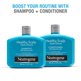 Neutrogena close-up label on bottle highlighting hydro boost hydrating formula